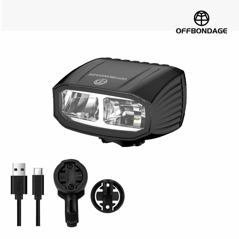 OFFBONDAGE Bicycle Front Light 1000LM Bike Headlight Waterproof Flashlight USB TYPE-C Charging MTB Road Cycling Lamp Accessories