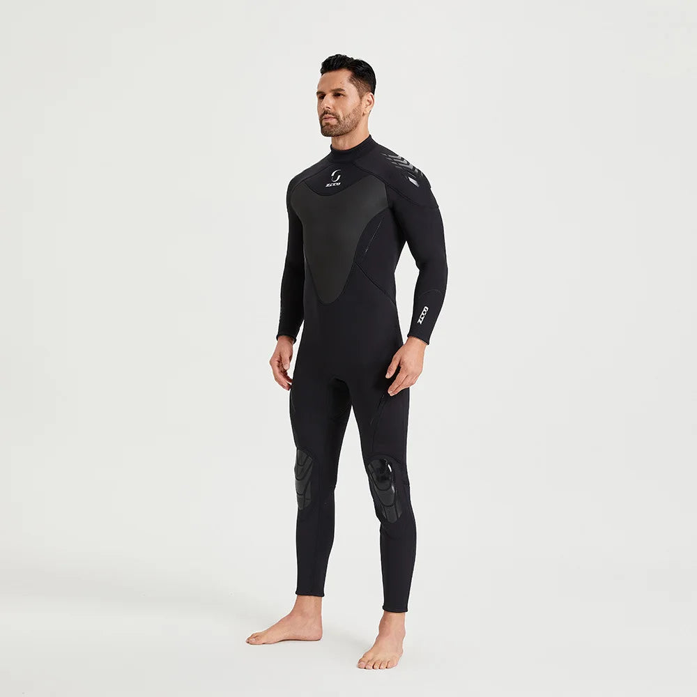 Wetsuit for Men Women 3mm Wetsuits Full Body Back Zip Keep Warm in Cold Water for Scuba Surfing Swimming Diving Snorkeling