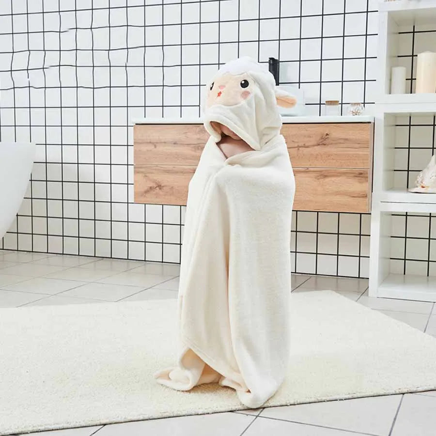 Kids Bathrobe Newborn Super Soft Bath Towel Blanket Warm Sleeping Swaddle Wrap for Infant Boys Girls Toddler Baby Hooded Towels
