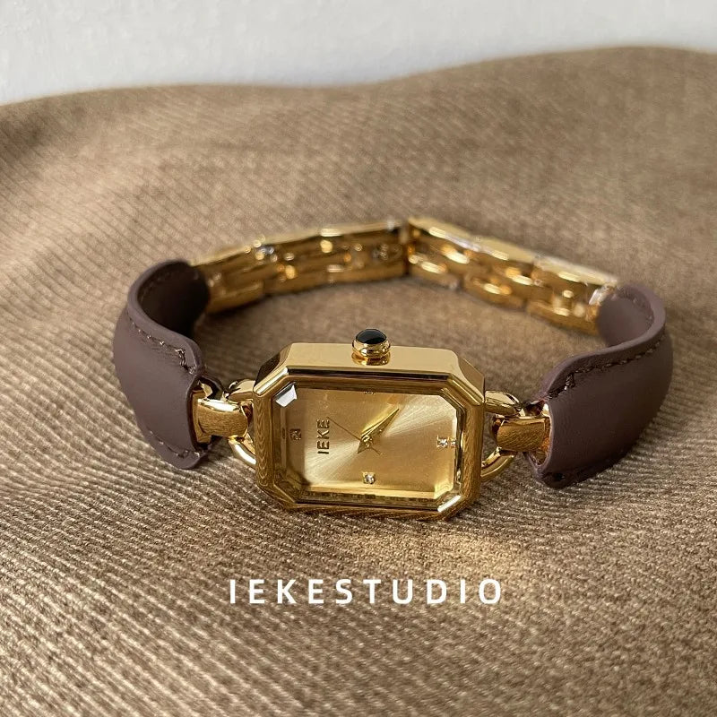 Stylish Temperament Women's Watch Chic Retro Personalized Exquisite Quartz Watch for Women Relojes Para Mujer