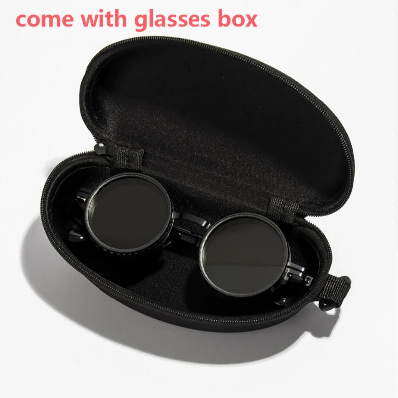 Cycling Glasses 9-level ND2-400 Adjustable Dimming Sunglasses Men Women Sun Glasses Anti UV Polarized Shades ND Filter