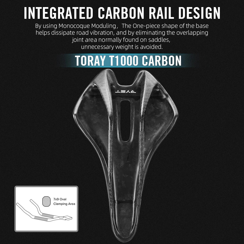 RYET 3D Printed Bike Saddle 144g Full Carbon Bicycle Seating for Road MTB Gravel Cushion For Men Women Cycling Bike Seat Parts