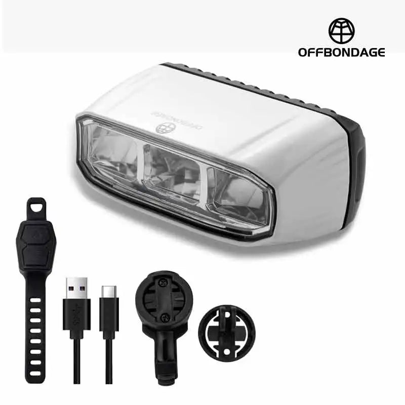 OFFBONDAGE Bicycle Front Light 1000LM Bike Headlight Waterproof Flashlight USB TYPE-C Charging MTB Road Cycling Lamp Accessories