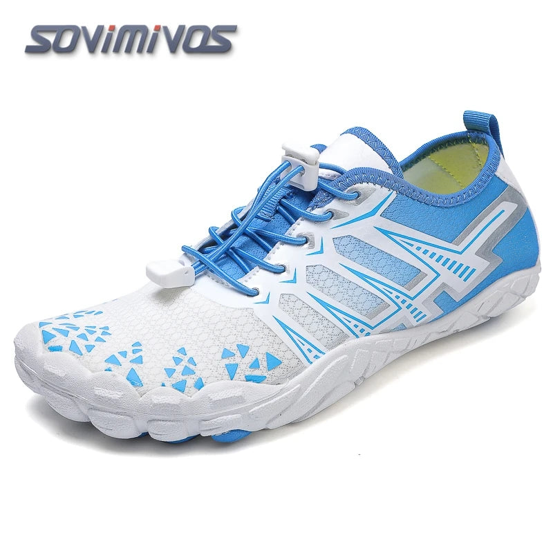 Green Water Shoes For Men Aqua Upstream Shoes New Breathable Mesh Beach Sandals Summer Sport Shoes Women Swimming Shoes Slippers