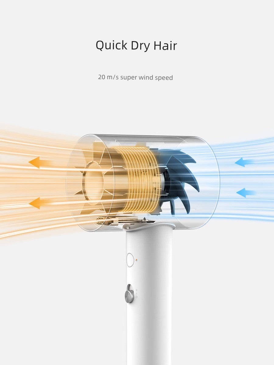 Xiaomi MiJia Water Ion Hair Care Hair Dryer H500 For Home High-Speed High-Power Quick-Drying Anion Electric Hair Dryer