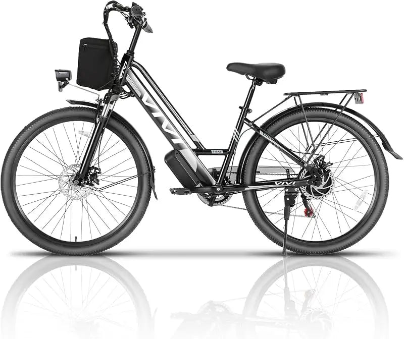 QVivi Electric Bike for Adults with 750W Peak Motor,26" Commuter Electric Bike,22MPH Cruiser Ebikes with 48V Removable Battery