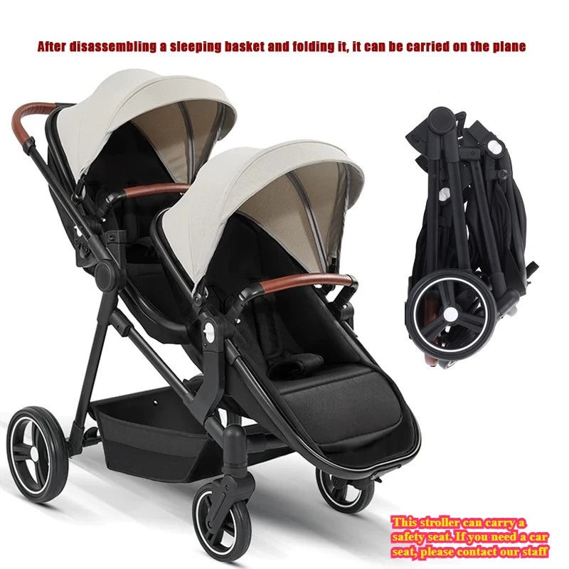 A Foldable, Multifunctional Stroller That Can Be Carried on An Airplane. It Can Be Disassembled Into A Lightweight Baby Bike.