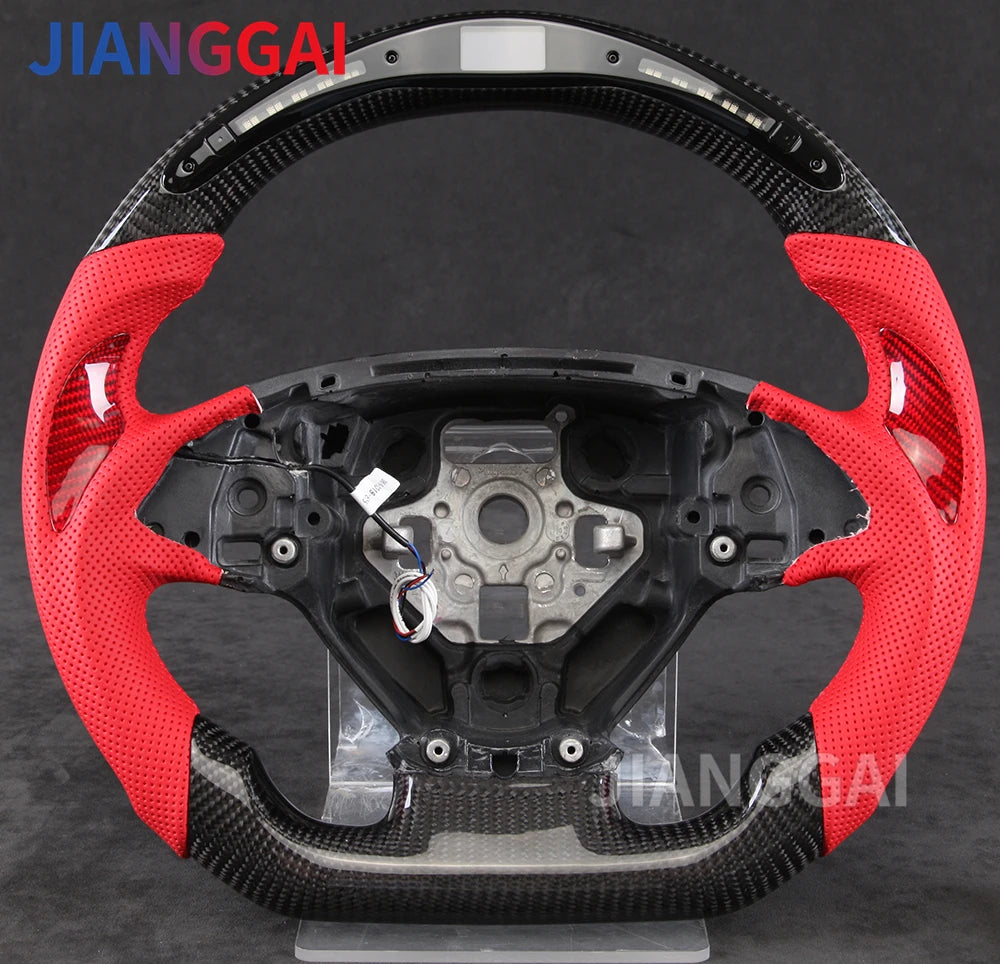 LED Carbon Fiber Car Racing Steering Wheel For Chevrolet Camaro 2016-2023 Corvette C7 Chevy ss 2014-2019 Carbon Steering Wheel