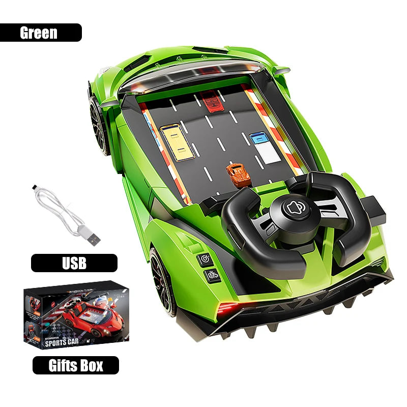Boy Cars Toys Children Steering Wheel Model Vehicles Kids Racing Lighting Sound Big Truck Education Game Birthday Gifts 3 Years