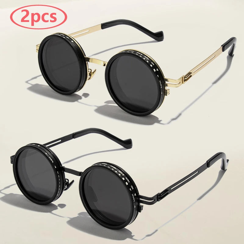 Cycling Glasses 9-level ND2-400 Adjustable Dimming Sunglasses Men Women Sun Glasses Anti UV Polarized Shades ND Filter
