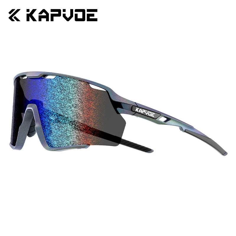 KAPVOE New Outdoor Polarized Sunglasses MTB Road Bike Cycling Glasses Sports Fishing Hiking Men Women Bicycle UV400 Goggles