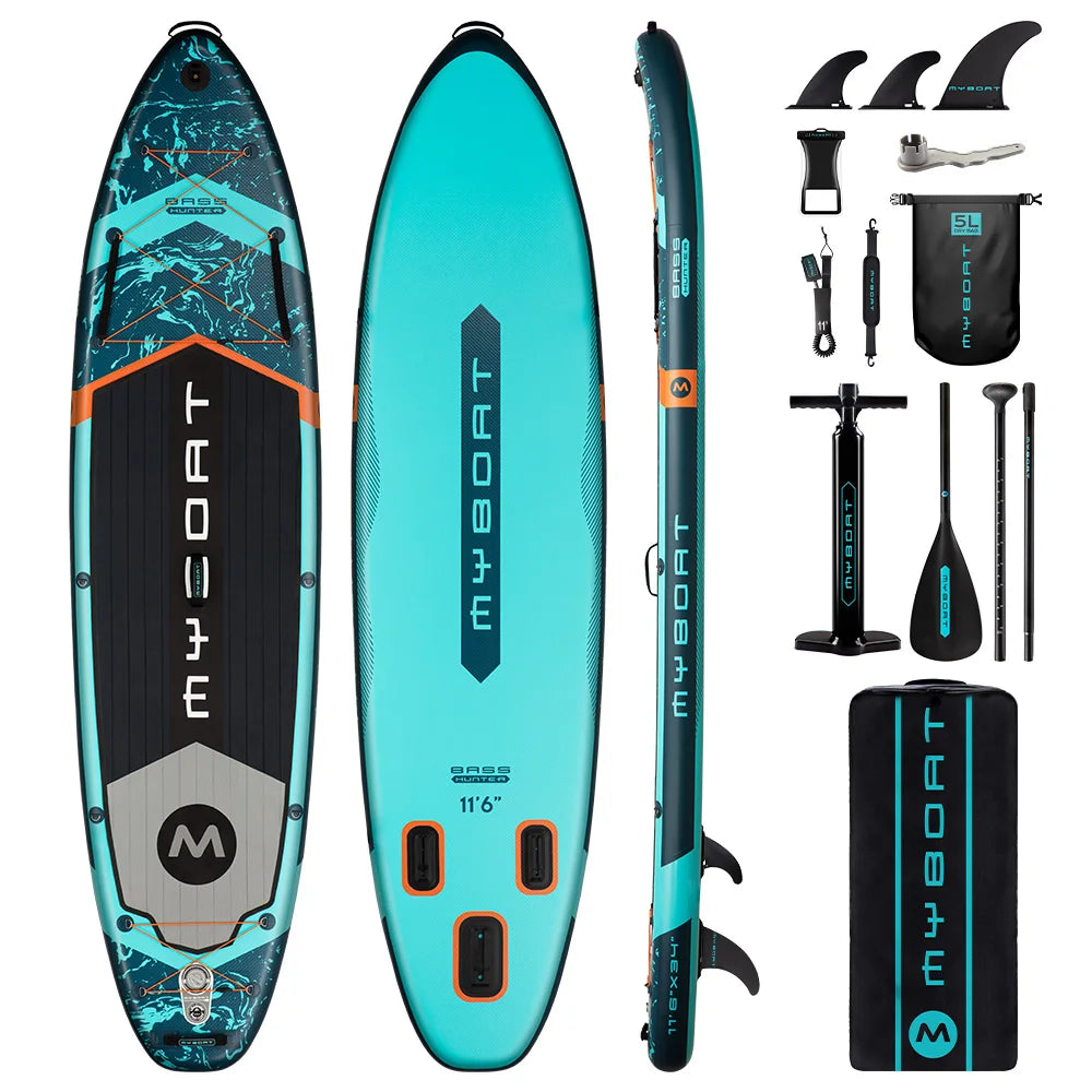 TOURUS blue wood double layers sup boards melting inflatable stable stand up paddle board 11feet 33inch