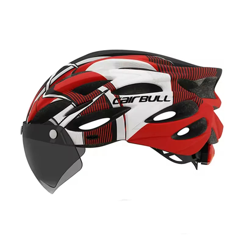 Bicycle Belmet Cycling Helmets MTB Mountain Road Racing Bike Helmet Lightweight Breathable Led Safety Goggles Summer Cycle Casco