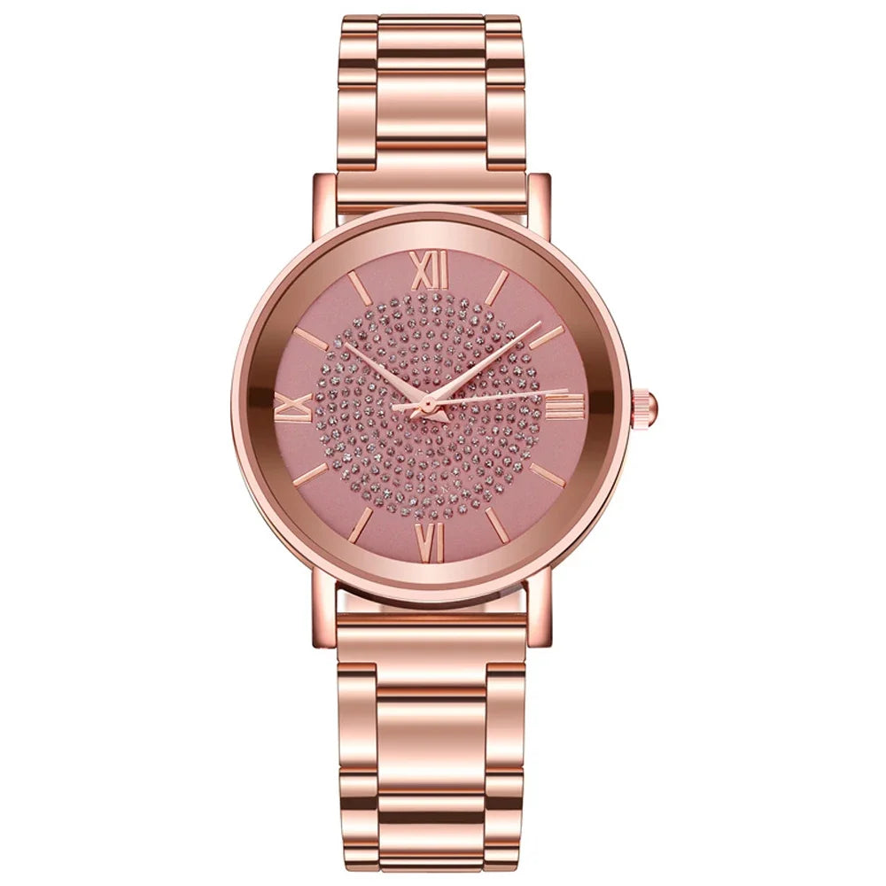 Vintage Luxury Women Watch Female Quartz Wristwatch Stainless Steel Dial Casual 2024 New Fashion Bracelet Ladies Girls Clock