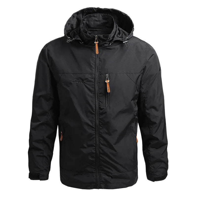 Oulylan Men Windbreaker Military Field Jackets Outerwear Mens Tactical Waterproof Pilot Coat Hoodie Men Hunting Army Clothes