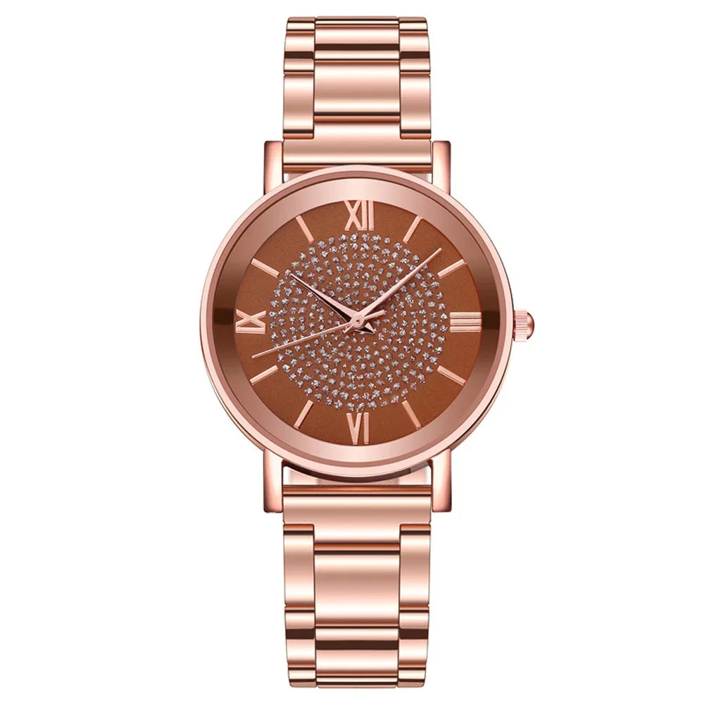 Vintage Luxury Women Watch Female Quartz Wristwatch Stainless Steel Dial Casual 2024 New Fashion Bracelet Ladies Girls Clock