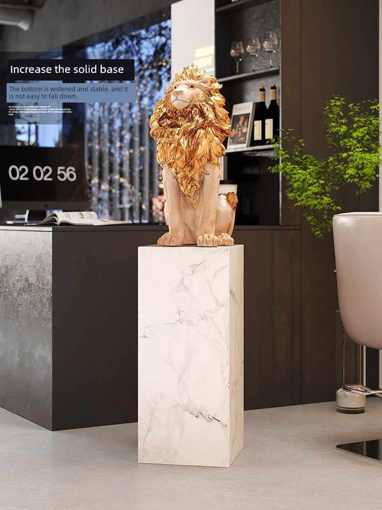 Accessible Luxury Large Office next to Lion Floor Ornaments