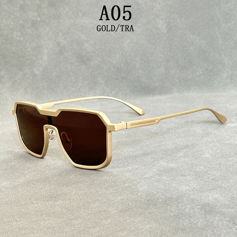 Heavy Metal Steampunk Sunglasses For Men Square Vintage Punk Fashion Glasses Retro Gafas De Sol Hombre Lunette De Soleil Homme