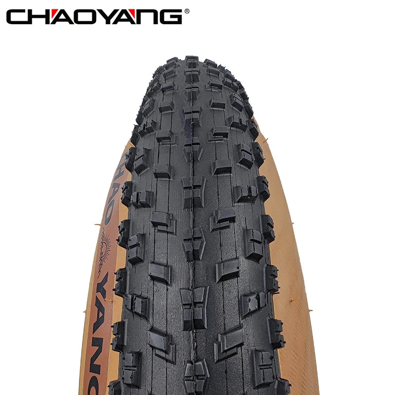 CHAOYANG 20x4.0 100/90-406 Fat Bike Tire 3mm Hippo Skin+ Stab-proof Anti-Slip MTB Beach Electric Bicycle 20PSI Brown Tire H-5176