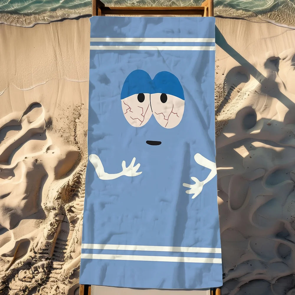 Cartoon Funny T-Towelie Towel Soft Pool Gift For Travel Gym Shower Camping Quick Dry Sports Large Beach Towel