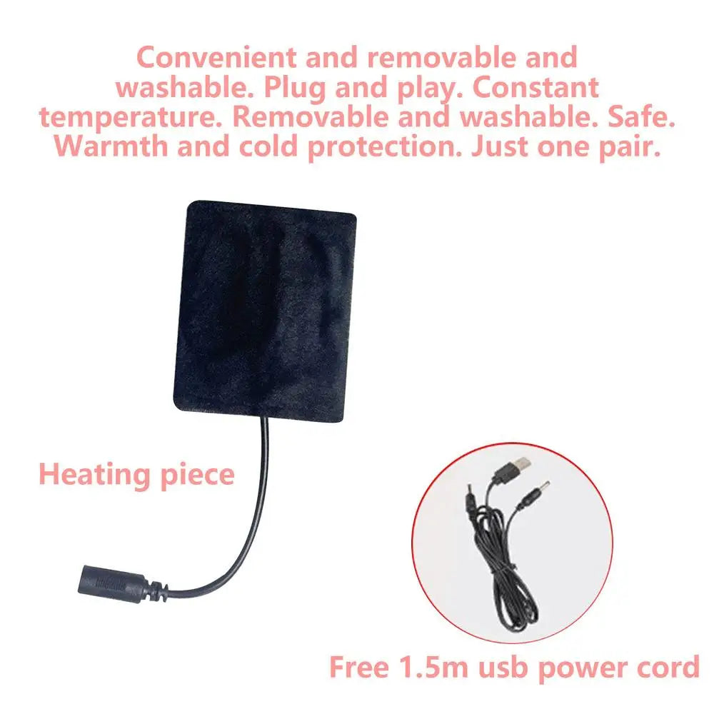 Electric Heated Gloves Winter Moto Heated Gloves Warm Waterproof Rechargeable Heating Thermal Gloves Windproof Skiing Gloves