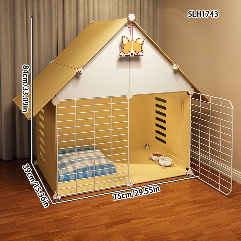 Dog Cage Small Dog Home Cat Villa Kennel One Bedroom One Bathroom One Living Room Pomeranian Teddy Corgi Dog House