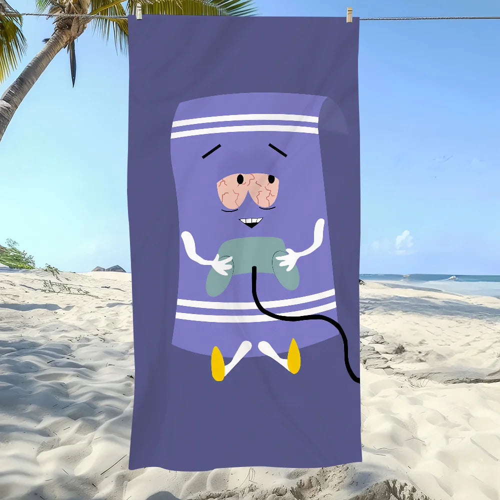 Cartoon Funny T-Towelie Towel Soft Pool Gift For Travel Gym Shower Camping Quick Dry Sports Large Beach Towel