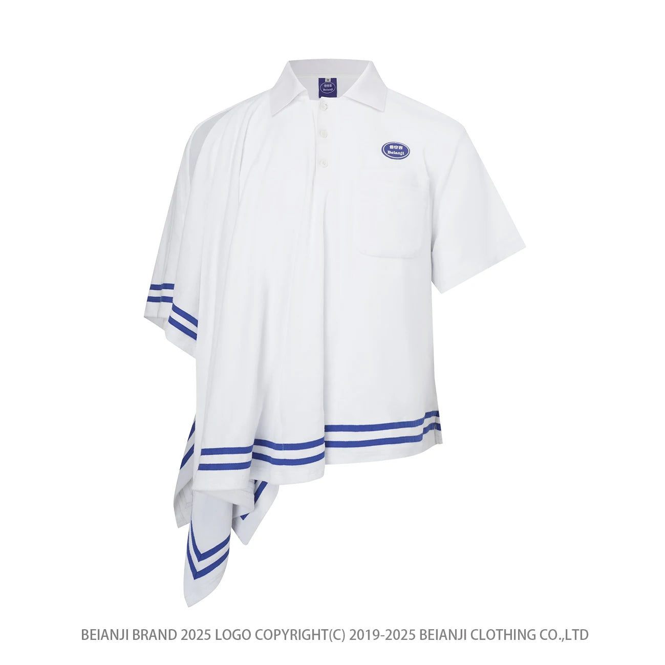 Luxury Men's Clothing Original Design Unique T-shirt High-end Tops Men Short Sleeve Oversize Cotton Absorbent Towels Polo Shirts