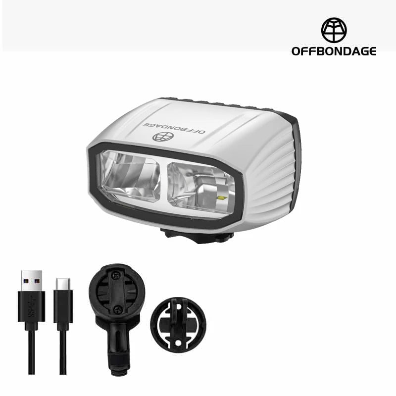 OFFBONDAGE Bicycle Front Light 1000LM Bike Headlight Waterproof Flashlight USB TYPE-C Charging MTB Road Cycling Lamp Accessories