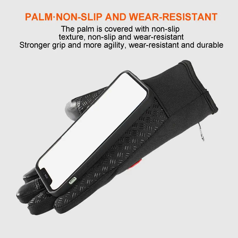Electric Heated Gloves Winter Moto Heated Gloves Warm Waterproof Rechargeable Heating Thermal Gloves Windproof Skiing Gloves