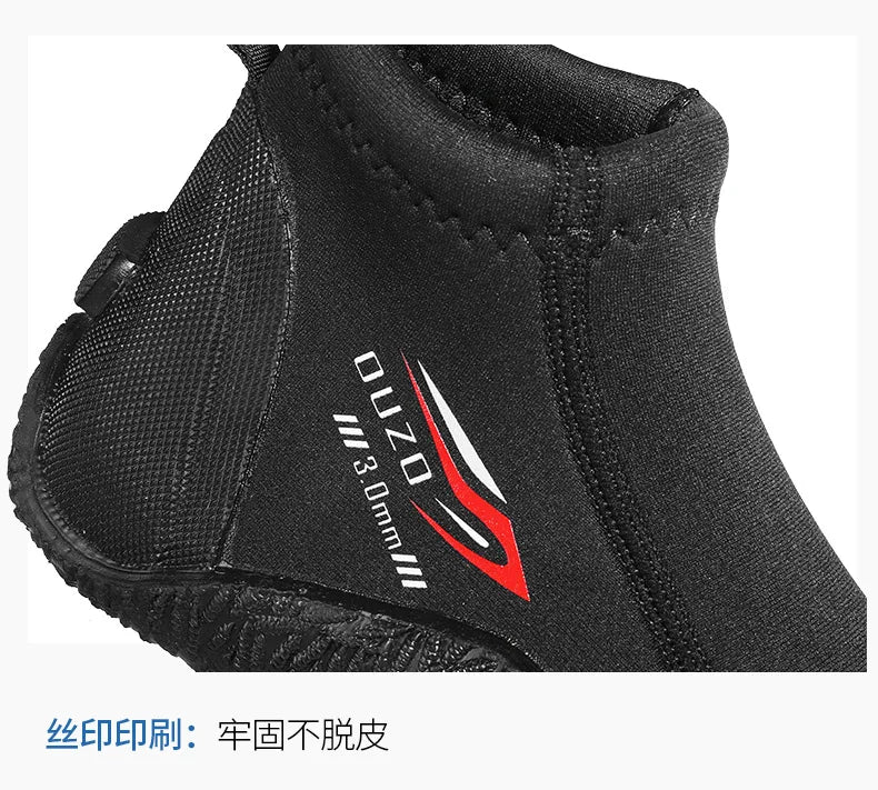 3MM Short Diving Boots Neoprene Scuba Diving Snorkeling Water Shoes Beach Surfing Anti Slip Boots Snorkeling Spearfishing Shoes
