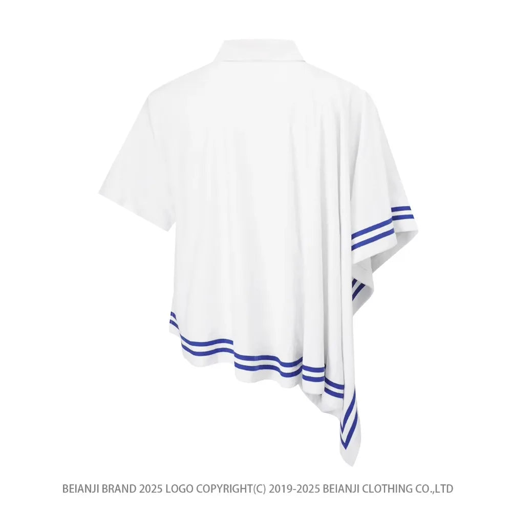 Luxury Men's Clothing Original Design Unique T-shirt High-end Tops Men Short Sleeve Oversize Cotton Absorbent Towels Polo Shirts