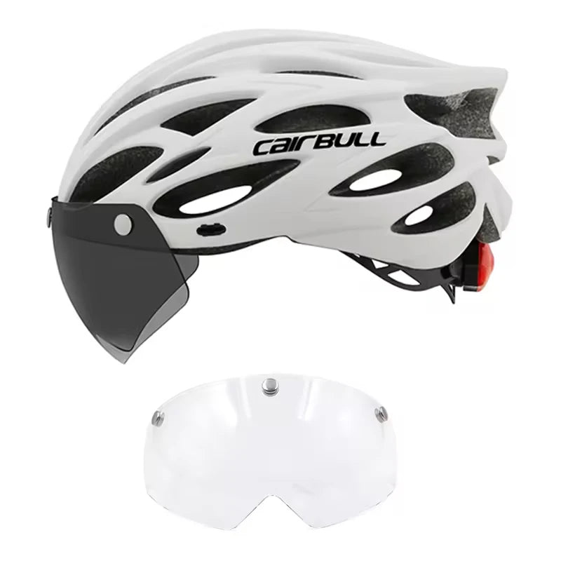 Bicycle Belmet Cycling Helmets MTB Mountain Road Racing Bike Helmet Lightweight Breathable Led Safety Goggles Summer Cycle Casco