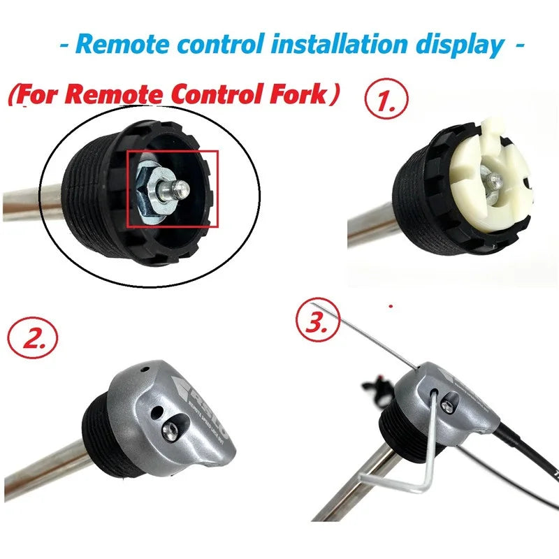 For SR SUNTOUR XCR 27.5" 26" Front Fork Cartridge Remote Lockout Damping Rod Control Lock Out Handlebar Lever 22.2mm FUN015-06
