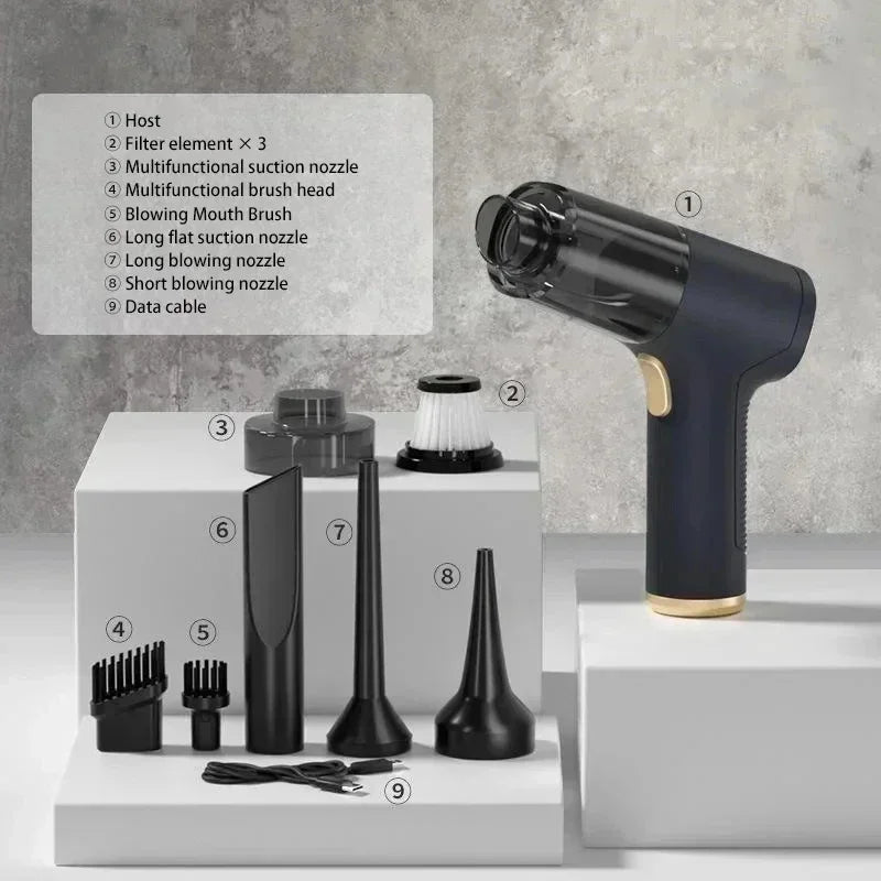 Xiaomi Youpin Car Vacuum Cleaner Powerful Cleaning Machine Strong Suction Handheld For Car Home Portable Wireless Cleaner New
