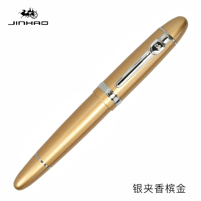 Jinhao Luxury 159 Fountain Pen High Quality Metal Inking Pens for Office Supplies School Supplies Stationery Pens for Writing