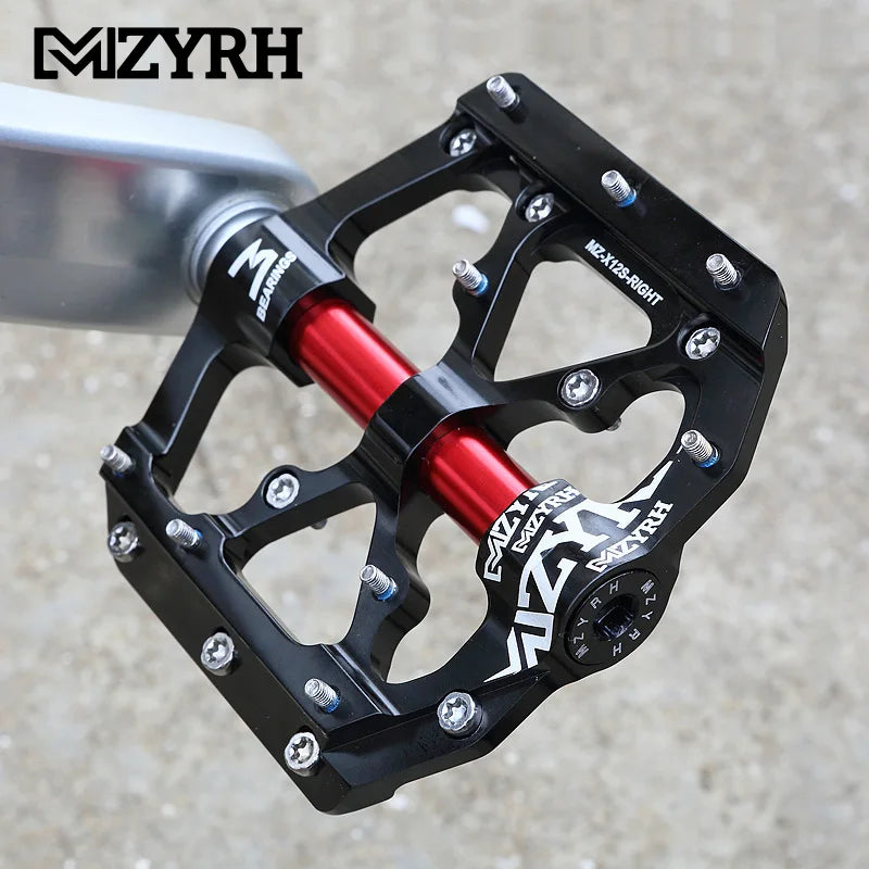 Bicycle Pedals 3 Bearings MTB Anti-slip Ultralight Aluminum Mountain Road Bike Platform Pedals Cycling Accessories