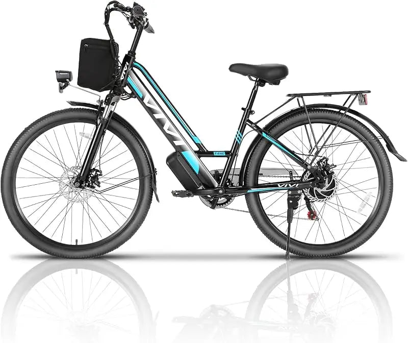 QVivi Electric Bike for Adults with 750W Peak Motor,26" Commuter Electric Bike,22MPH Cruiser Ebikes with 48V Removable Battery