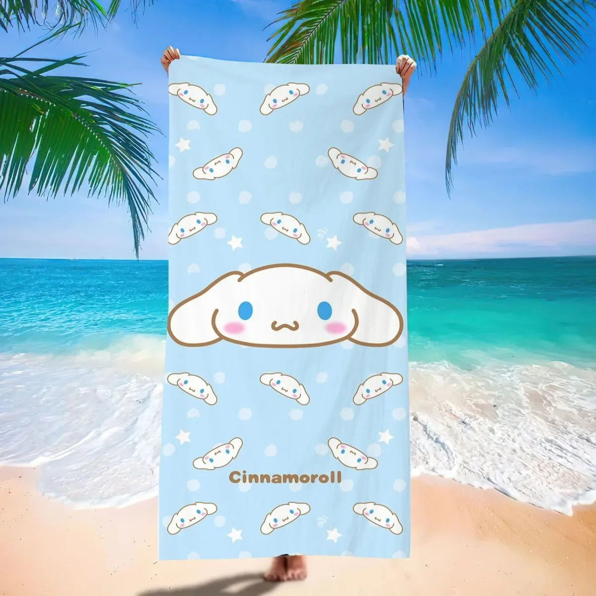 Adorable Sanrio-Themed Beach Towels: Pochacco, Hello Kitty, My Melody, Kuromi! Suitable for towels, bath towels, beach towels