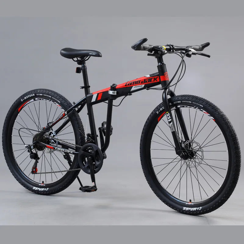 Cooya Mountain Bike 26 Inch Double Shock-absorbing Spoke Wheel Folding Multi Speed Mountain Bike Made Of High Carbon Steel 2025