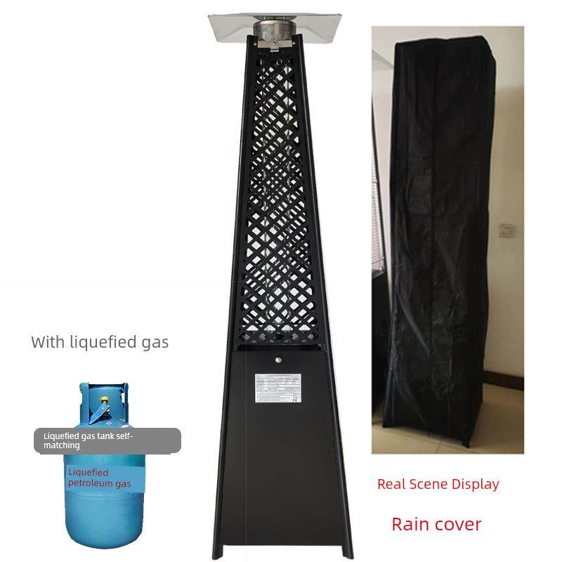 Commercial Landscape Real Fire Tower-Shaped Courtyard Gas Heater