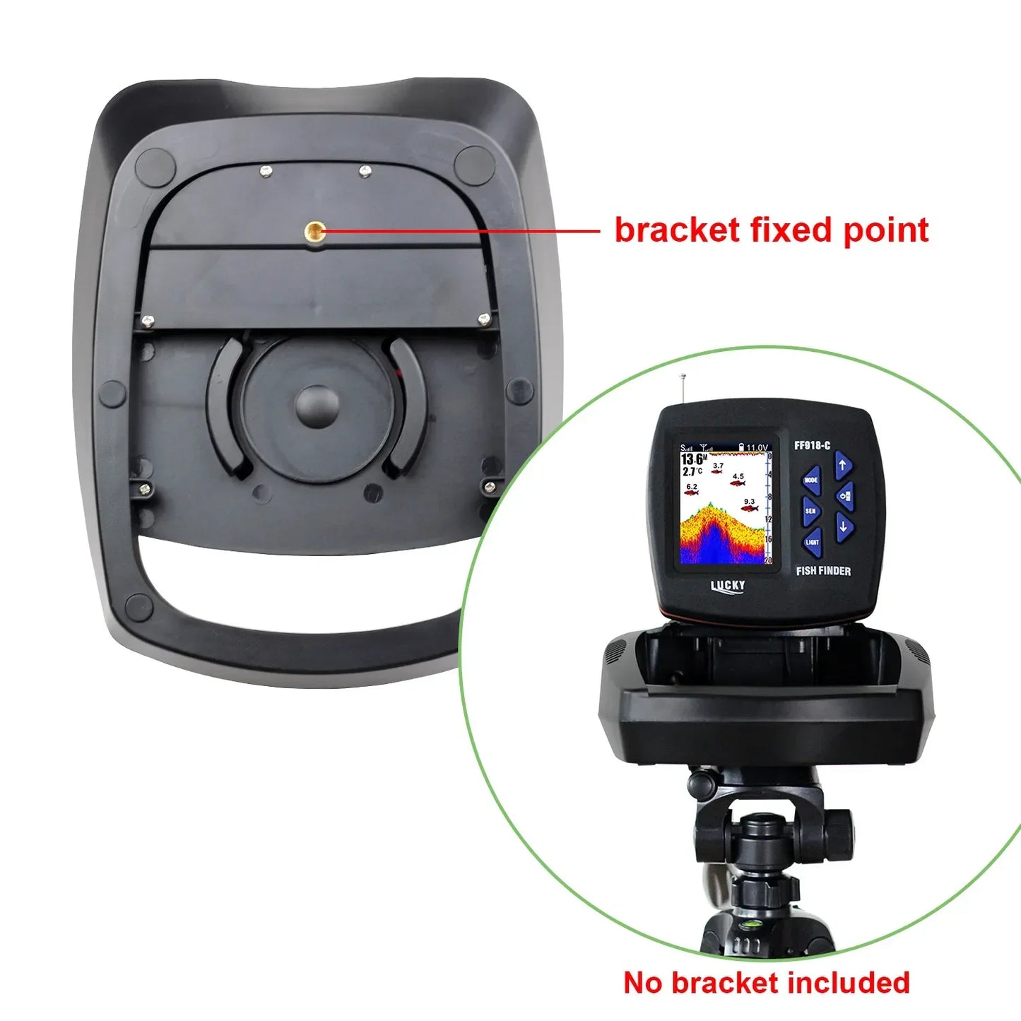 LUCKY FF918-CWL Remote Control Bait Boat Fish Finder 3.5" LCD perating range 300m Depth Range 100M Wireless Fishing