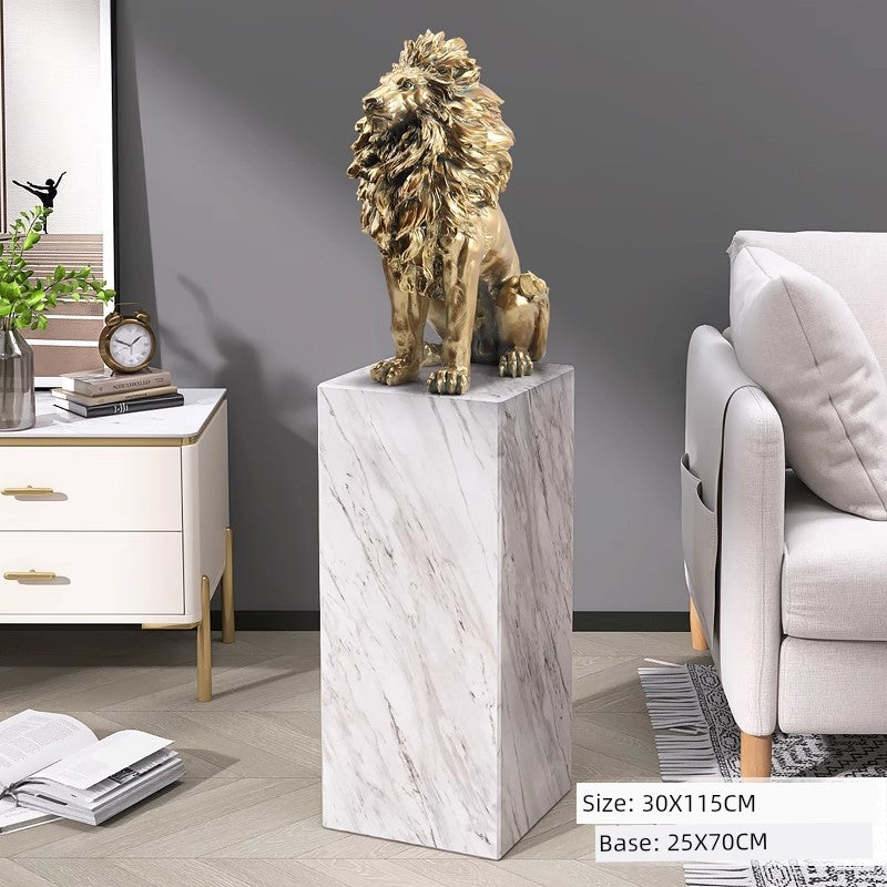 Accessible Luxury Large Office next to Lion Floor Ornaments