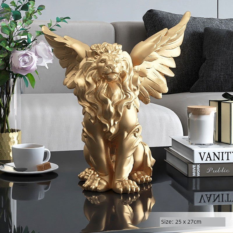 Accessible Luxury Large Office next to Lion Floor Ornaments