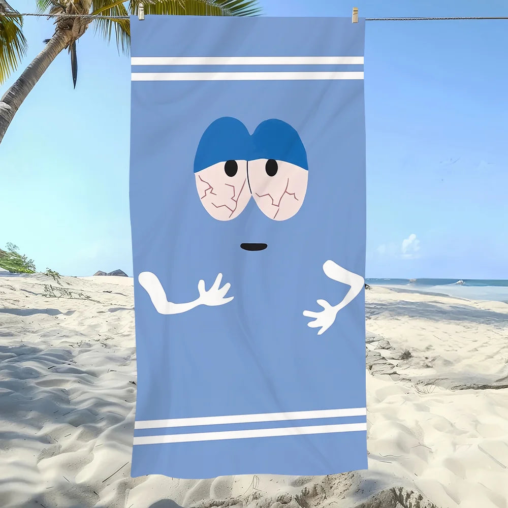Cartoon Funny T-Towelie Towel Soft Pool Gift For Travel Gym Shower Camping Quick Dry Sports Large Beach Towel