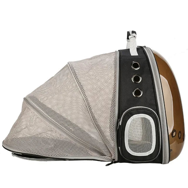 Cat Carrier Bag Breathable Pet Backpack Expansion Bag Outside Portable Transparent Space Capsule Carrier Bag For Small Dog Cats
