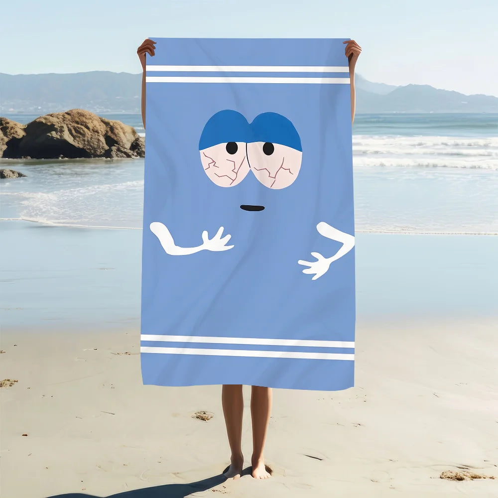 Cartoon Funny T-Towelie Towel Soft Pool Gift For Travel Gym Shower Camping Quick Dry Sports Large Beach Towel