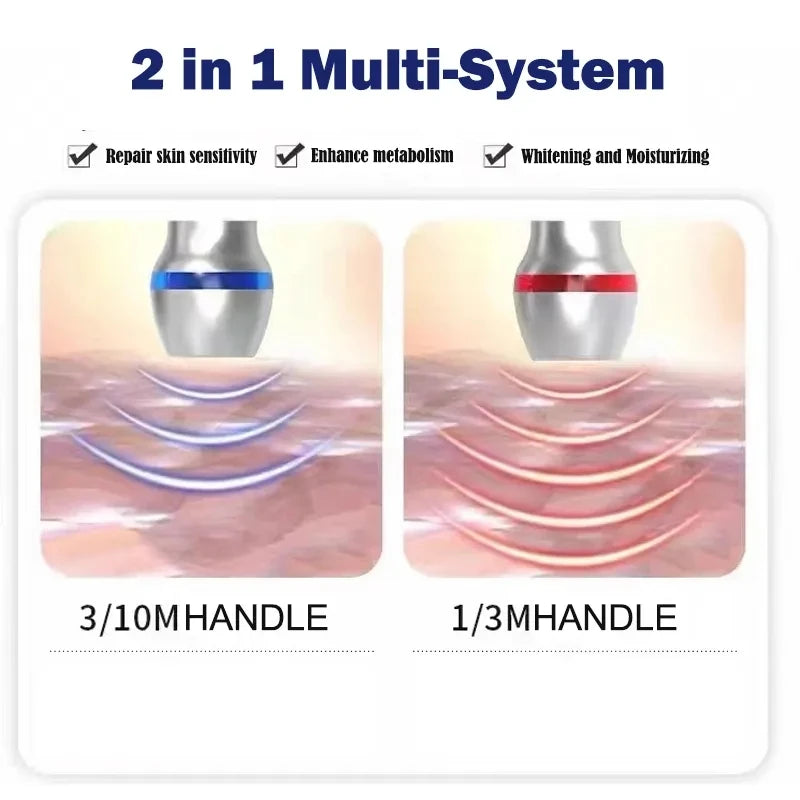Dual-Frequency Ultrasonic RF Lifting Compact Water Drop Facial Body Anti-Aging Instrument Introduction Carved Beauty Instrument