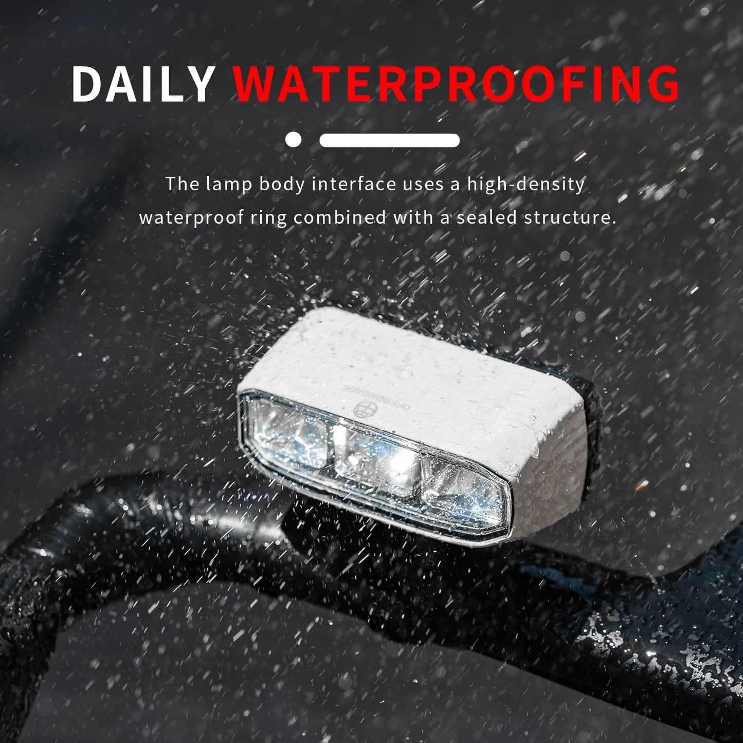 OFFBONDAGE Bicycle Front Light 1000LM Bike Headlight Waterproof Flashlight USB TYPE-C Charging MTB Road Cycling Lamp Accessories