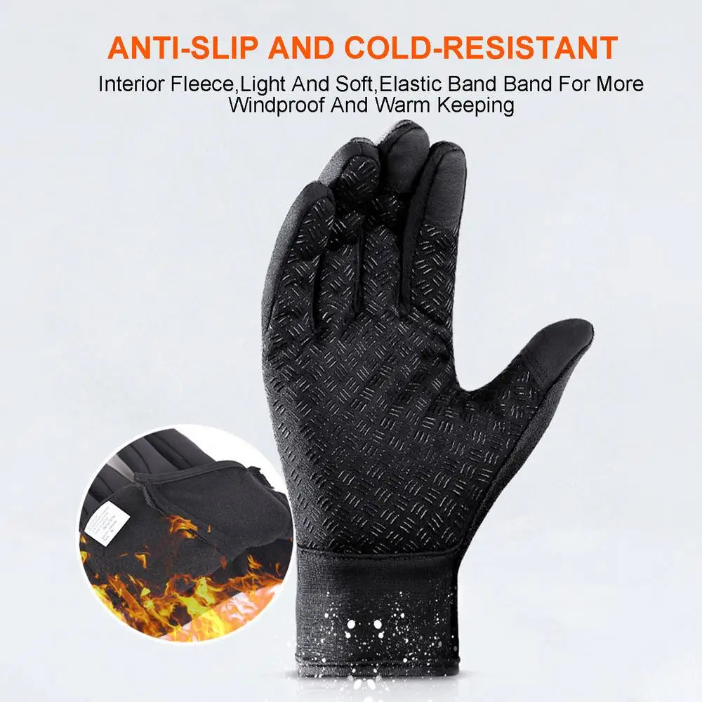 Electric Heated Gloves Winter Moto Heated Gloves Warm Waterproof Rechargeable Heating Thermal Gloves Windproof Skiing Gloves